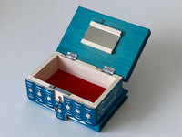 Romanian Secret Puzzle Box (Turquoise)