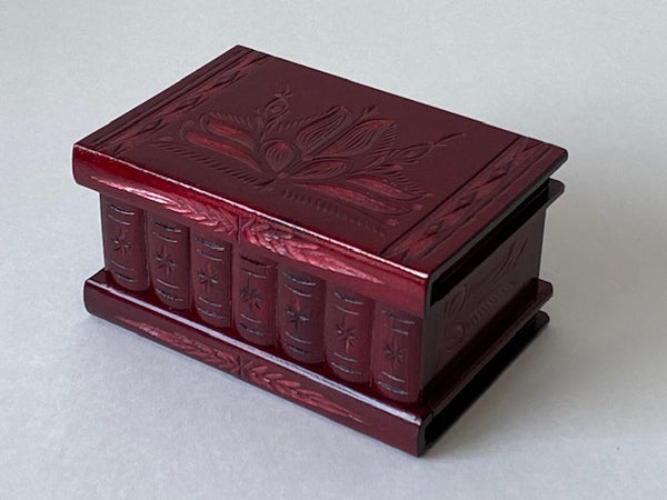 Romanian Secret Puzzle Box (Solid Red)