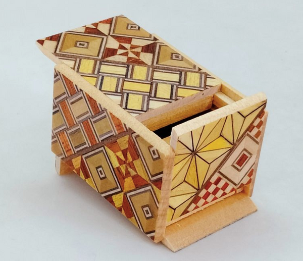14 Step Mame Yosegi Traditional Japanese Puzzle Box