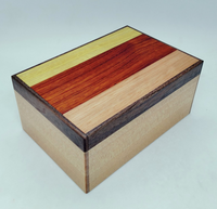 5 Sun 27 Step Natural Wood Japanese Puzzle Box