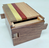 3 Sun 12 Step Natural Wood Japanese Puzzle Box