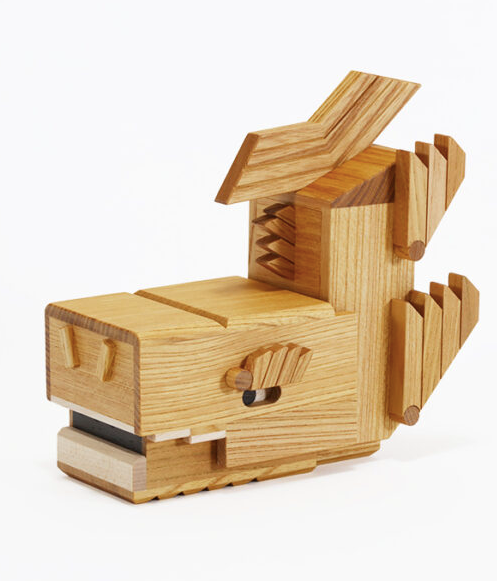 Shachihoko Puzzle Box by Daiki Arimura