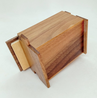 3 Sun 12 Step ONE POINT Walnut Ichimatsu Japanese Puzzle Box