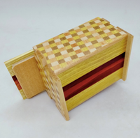 3 Sun 12 Step Natural Wood/Ichimatsu Japanese Puzzle Box Puzzle Box World 3 Sun 12 Step Natural Wood/Ichimatsu Japanese Puzzle Box Puzzle Box World