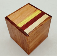 2 Sun 12 Step Natural Wood Cube Japanese Puzzle Box