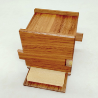 2 Sun 12 Step Natural Wood Cube Japanese Puzzle Box