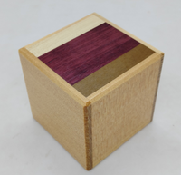 2 Sun 7 Step Cube Natural Wood Japanese Puzzle Box