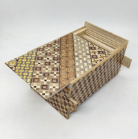 4 Sun 21 Step Yosegi / Ichimatusu Japanese Puzzle Box