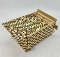 4 Sun 4 HIDDEN COMPARTMENT Yosegi Ichimatsu Japanese Puzzle Box