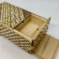 4 Sun 4 HIDDEN COMPARTMENT Yosegi Ichimatsu Japanese Puzzle Box