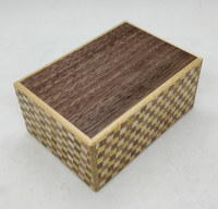 4 Sun 18 Step Walnut/Ichimatsu Japanese Puzzle Box