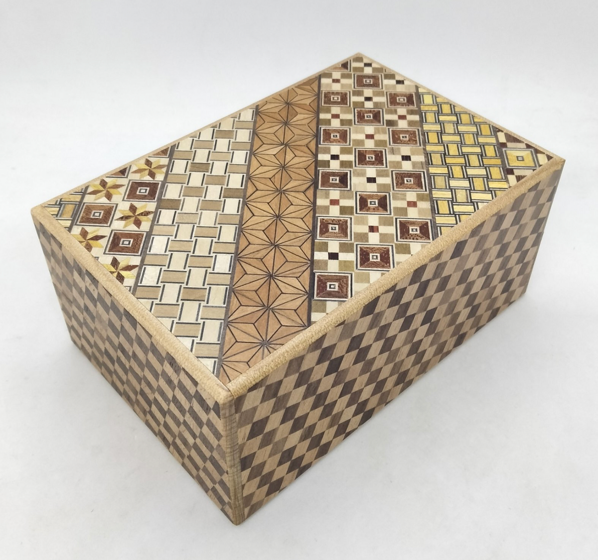 5 Sun 27 Step Yosegi / Ichimatsu Japanese Puzzle Box