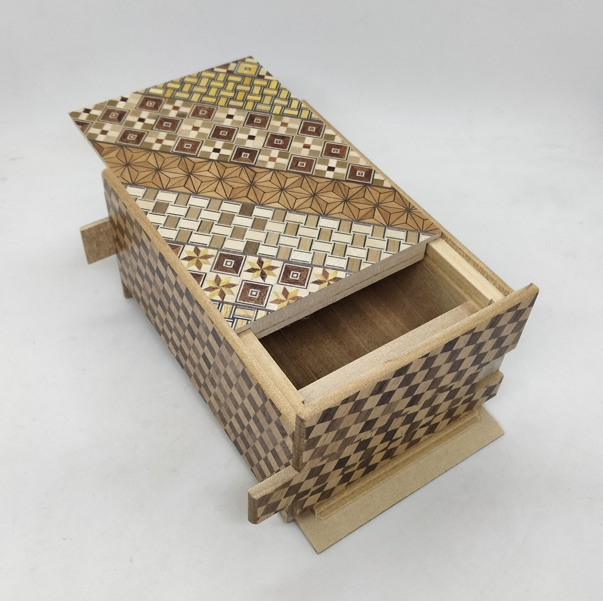5 Sun 27 Step Yosegi / Ichimatsu Japanese Puzzle Box