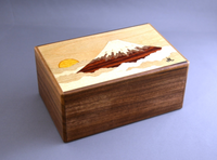 5 Sun 21 Step Hinode Fuji Japanese Secret Puzzle Box