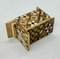 10 Step Mame Yosegi  Traditional Japanese Puzzle Box