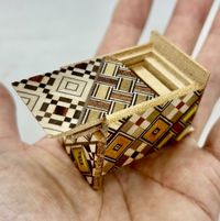 10 Step Mame Yosegi  Traditional Japanese Puzzle Box