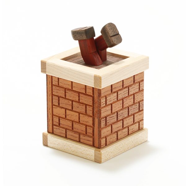 Clumsy Santa Japanese Secret Puzzle Box by Yasuaki Kikuchi