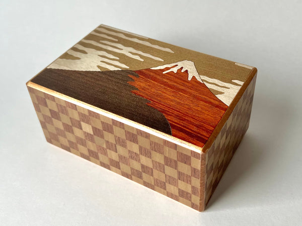 5 Sun 21 Step Aka Fuji Japanese Puzzle Box