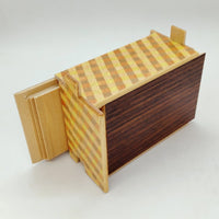 4 Sun 18 Step Rosewood/Ichimatsu Japanese Puzzle Box