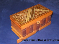 HUGE 10 Sun Ruiji  Yosegi Japanese Puzzle Box