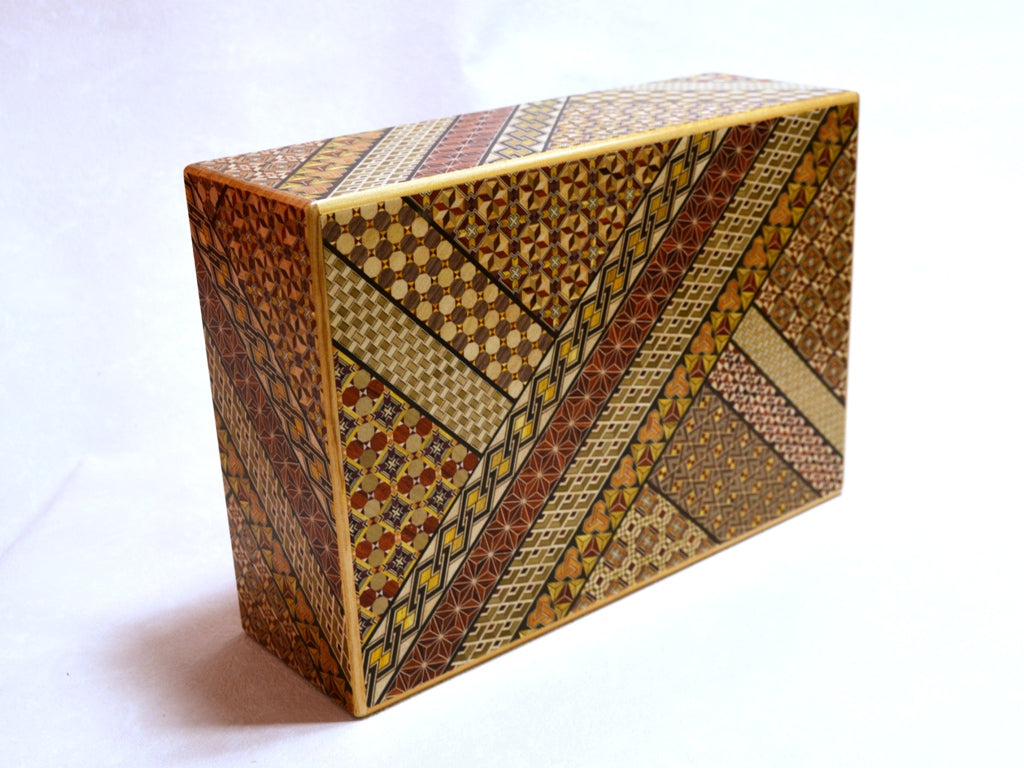 Three Section Jewelry Box. Japanese 999 Silver. Ashai Shoten