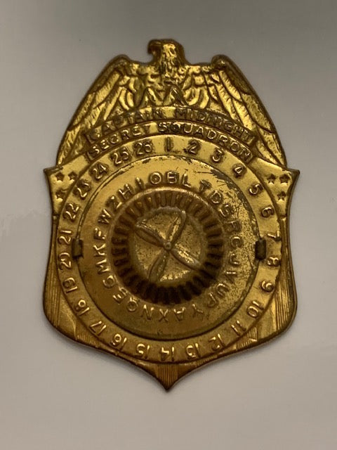 1941 Captain Midnight Code-O-Graph Decoder Badge
