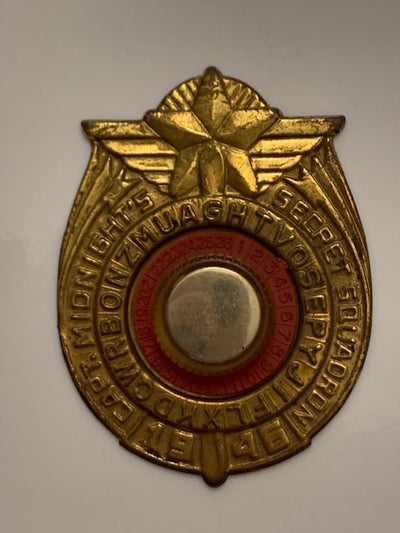 1946 Captain Midnight Code-O-Graph Decoder Badge – Puzzle Box World