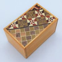 2.5 sun 5 Step Natural Wood / Yosegi Japanese Puzzle Box