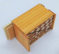 2.5 sun 5 Step Natural Wood / Yosegi Japanese Puzzle Box