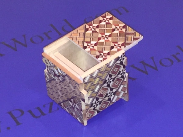 2 Sun 12 Step Yosegi Cubic Japanese Puzzle Box