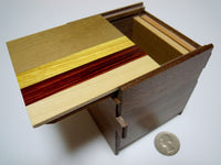 3 Sun 14 Step Natural Wood Cubic Japanese Puzzle Box