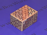 3 Sun 18 Step Yosegi Japanese Puzzle Box