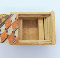 18 Step Mame Yosegi Traditional Japanese Puzzle Box