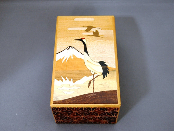 4 Sun 12 Step Zougan Crane Japanese Puzzle Box
