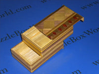 4 Sun 4 Step MUKU Diamond Double Compartment Japanese Puzzle Box