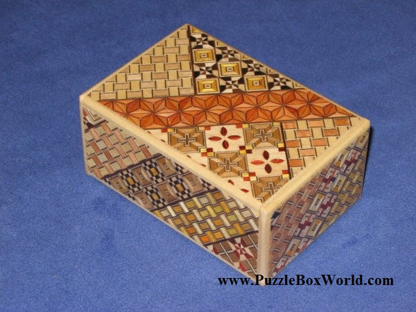 4 Sun Yosegi Kumiki Japanese Puzzle Box 