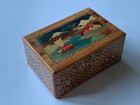 Vintage 5 Sun 27 Step Sansui Zougan Japanese Puzzle box