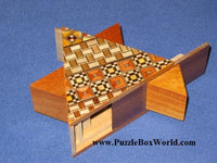 5 Step STAR  Yosegi and Natural Wood  Japanese Puzzle Box 2