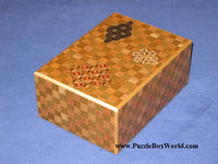 6 Sun 23 Step Enoshima Ichimatsu Japanese Puzzle Box
