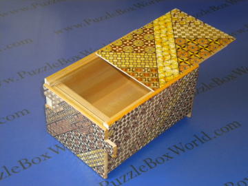 7 Sun 12 Step Yosegi  Japanese Puzzle Box By Mr. Hiroyuki Oka