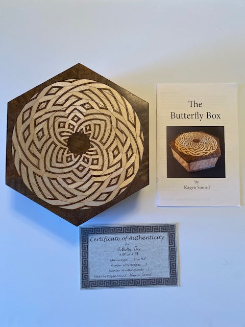 Pre-Owned Butterfly Puzzle Box by Kagen Sound