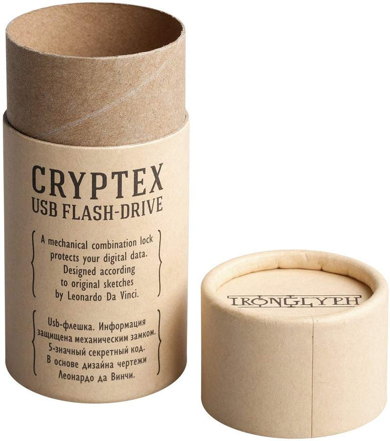 Cryptex Round Lock (Antique Gold Color) USB flash drive, 16 Gb – Puzzle ...