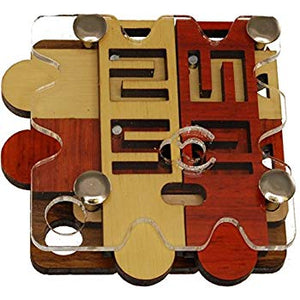 Scatola Puzzle In Legno Jean Claude Constantin, Cubo 107mm, Rompicapo