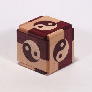 Pod Yin and Yang (Purple Heart) Japanese Puzzle Box by Hideaki Kawashima