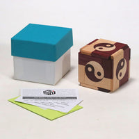 Pod Yin and Yang (Purple Heart) Japanese Puzzle Box by Hideaki Kawashima