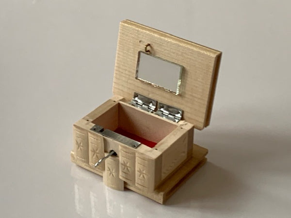 SMALL Romanian Secret Puzzle Box (Natural Wood)