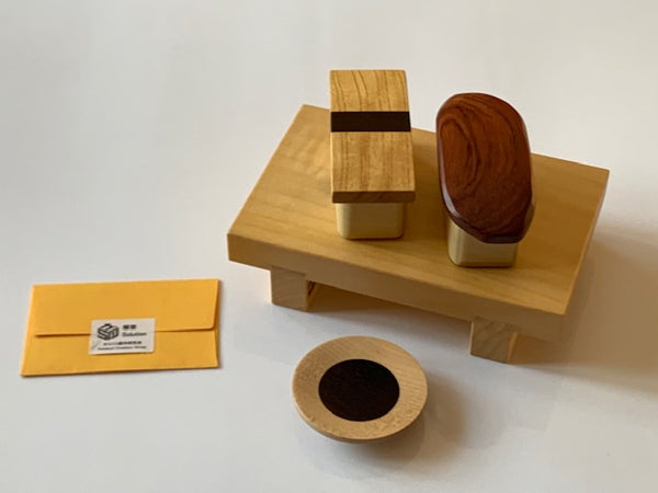 Sushi Japanese Puzzle Box crafted by Hiroshi Iwahara – Puzzle Box 