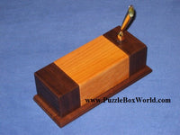 A Pen Stand Japanese Secret Puzzle Box by Humio Tuburai
