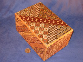7 Sun 66 Move Yosegi Japanese Puzzle Box By Mr. Oka