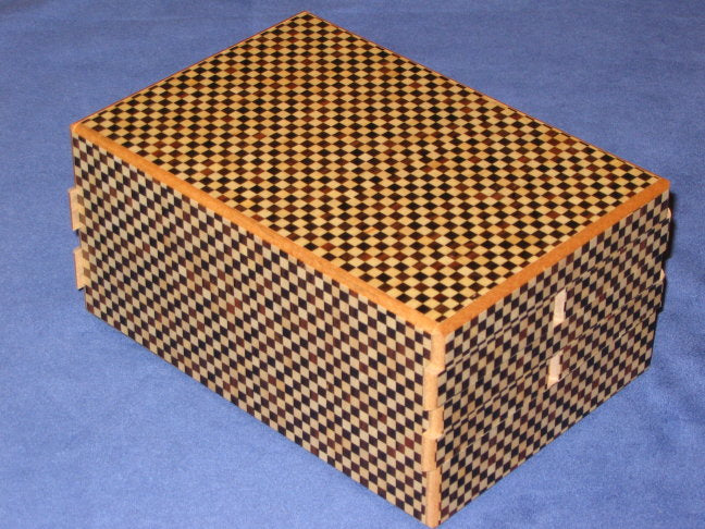 6 Sun 54 + 1 Step Ichimatsu Puzzle Box  By Mr. Yamanaka